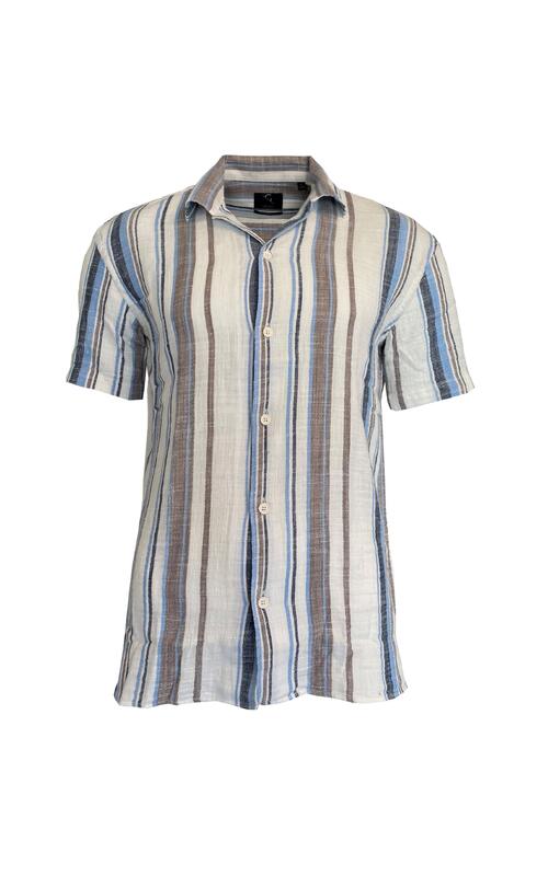 Lingus Shirt SS White Stripe L 